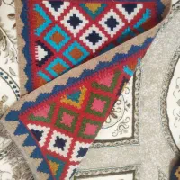 گلیم زیبا و خوش رنگ برای تزئین