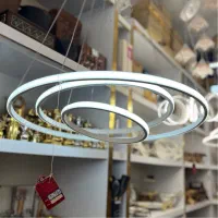 لوستر آویز چراغ بزرگ ۳حالت نور کنترل از راه دور