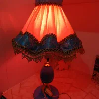 آباژور آبی رنگ، سالم سالم|چراغ خواب و آباژور|همدان, |دیوار