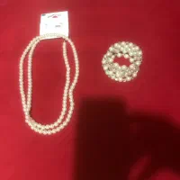گردنبند و دستبند مروارید مصنوعی خارجی نوی نو