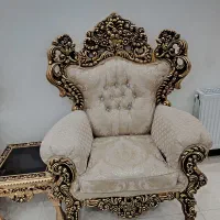 مبل سلطنتی 9 نفره همراه با نهار خوری 8 نفره|مبلمان خانگی و میز عسلی|قرچک, شهرک الحدید|دیوار