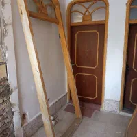 فروش درب چوبی با چهارچوب و قفل و کلید کاملا سالم