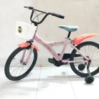 دوچرخه 20صورتی دخترانه خوشگل در حد