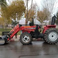 کار با بیل جلو تراکتوری