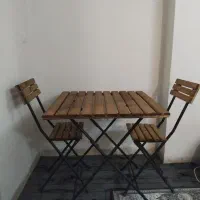 میز ناهار خوری تاشو چوبی نو آکبند