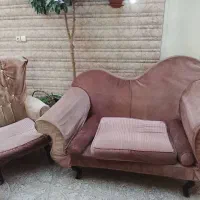 مبل۷نفره|مبلمان خانگی و میز عسلی|ابریشم, |دیوار