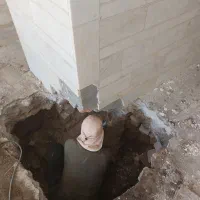 دیوار برداری ستون گذاری آهن کشی