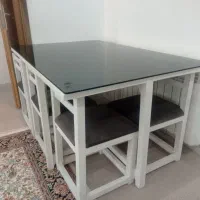 میز ناهار خوری کم جا ۶ نفره|میز و صندلی غذاخوری|پاوه, |دیوار