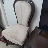 2 صندلی میزبان چوبی