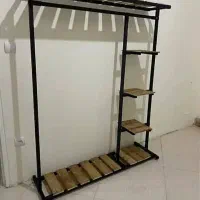 رگال چوبی فلزی لباس