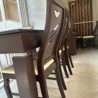 میز ناهار خوری به همراه ۶ صندلی تمام چوب