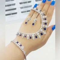 سرویس زمردی نقره وباساعت نقره فلاور بدون تغییررنگ|بدلیجات|تبریز, |دیوار
