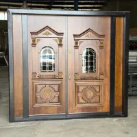 درب ضد سرقت دو لنگه پنجره upvc دوجداره،نرده کدP021|مصالح و تجهیزات ساختمان|چمستان, |دیوار