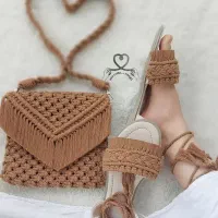 ست صندل و کیف گیسو