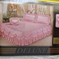 روتختی ساتن شیری رنگ Deluxe Beau Ideal  (دو نفره)