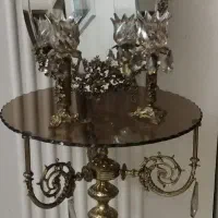 آینه و شمعدان برنجی