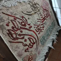 تابلو فرش گل ابریشم دستباف|تابلو فرش|قم, شاه ابراهیم|دیوار