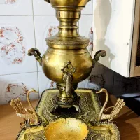 ست سرویس سماور برنجی