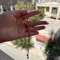 گردنبند سوراسکی آبکاری طلا|جواهرات|ارومیه, |دیوار