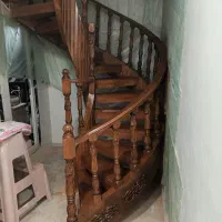 ساخت پله چوبی دوبلکس وارده چوبی