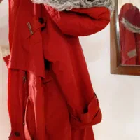 کاپشن قرمز سالم