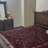 روتختی ساتن زرشکی دونفره