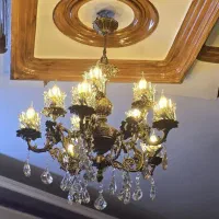 لوستر برنجی 10 شعله