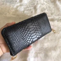 کیف پول دور زیپ چرم طبیعی د س ت د و ز