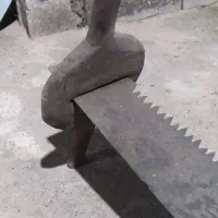 اره دونفره قدیمی برای دوره قاجاری|کلکسیون اشیاء عتیقه|پره‌سر, |دیوار