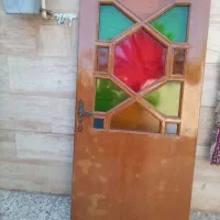 درب شیشه رنگی خارجی