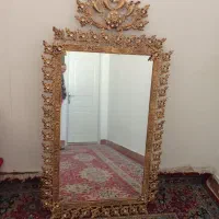 آینه و شمعدان طرح برنز