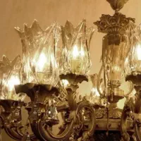 لوستر برنجی 10 شاخه