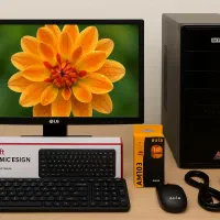 کامپیوتر کامل اقتصادی با مانیتور ۱۹ اینچ