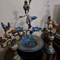 شمعدان چینی برنز انتیک دکوری|صنایع دستی و سایر لوازم تزئینی|تهران, آبشار تهران (دریاچه)|دیوار