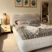 سرویس خواب تمام پارچه ویلاری کد1|تخت و سرویس خواب|همدان, |دیوار