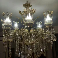 لوستر برنز ۸ شاخه|لوستر و چراغ آویز|تهران, مهرآباد جنوبی|دیوار