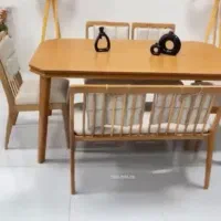 میز نهار خوری ۶نفره پاییزی با بهترین کیفیت چوب