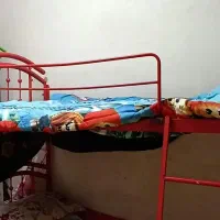 تخت دوطبقه کودک فلزی با نردبانو حفاظ|تخت و سرویس خواب|مشهد, امیریه|دیوار