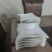 سرویس غذاخوری چینی گل برجسته ایتالیایی|ظروف سرو و پذیرایی|اصفهان, باغ دریاچه|دیوار