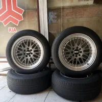 رینگ اسپورت bbs سایز 205/60/15 بدون جوش وتاب
