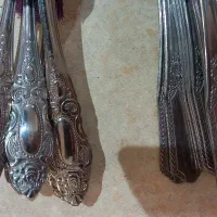 انواع قاشق و چنگال ۶تایی و ۱۲تایی|ظروف سرو و پذیرایی|رشت, گلباغ نماز|دیوار