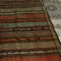 قالیچه گلیم قدیمی دست بافت ۳متری قیمت مناسب|گلیم، جاجیم، گبه|قوچان, |دیوار