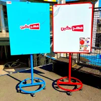 پایه گرد تخته وایت برد فلزی جوش SO2 رنگ کوره ای
