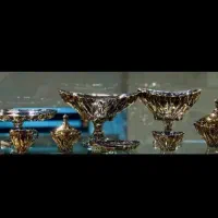 سرویس زیبای کایا رزگلد 25پارچه با پایه فابریک