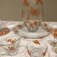 سرویس ۳۸ پارچه پذیرایی نقاشی دست پاشاباغچه و سوگا|ظروف سرو و پذیرایی|تهران, امانیه|دیوار