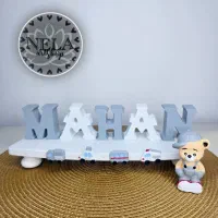 استند اسم نوزادی با مجسمه|اسباب و اثاث بچه|قم, سید معصوم|دیوار