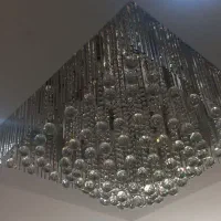 لوستر کریستال کنترلی|لوستر و چراغ آویز|کرج, گوهردشت|دیوار