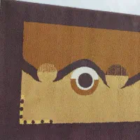 دوعدد گلیم فرش شیک کرک بلند ،نرم ،ترک