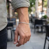 دستبند نقره مردانه