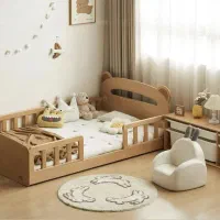 تخت خواب کودک و نوجوان مدل خرسی ابعاد 80*180
